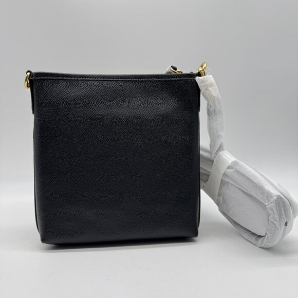 COACH Cross grain leather Kitt small crossbody messenger bag -BLACK (Has defect) - Picture 3 of 14